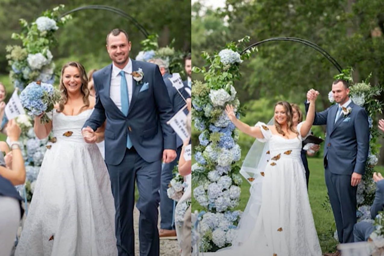 NA DAN VENČANJA DOBILA JE PORUKU OD POKOJNOG OCA: Mlada je pustila leptire u njegovu čast, a onda je usledilo čudo!