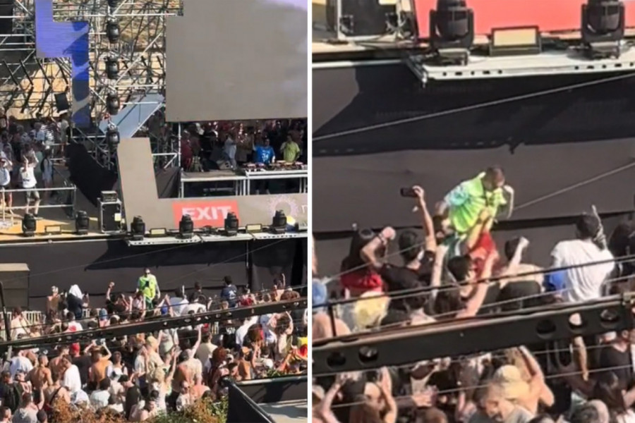 BIO NA RADNOM MESTU A ONDA JE ZAPLESAO: Nesvakidašnji performans obezbeđenja sa EXIT-a, oduševilo posetioce! (VIDEO)