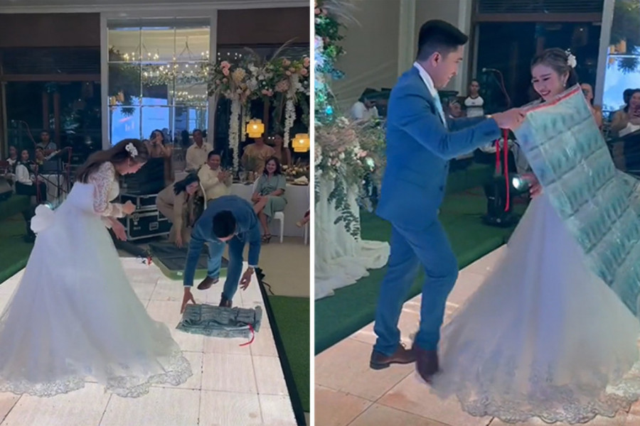 SUPRUGI NAPRAVIO TEPIH OD PRAVIH PARA: Pod noge joj je bacio tačno OVOLIKO - kakvo bahaćenje (VIDEO)