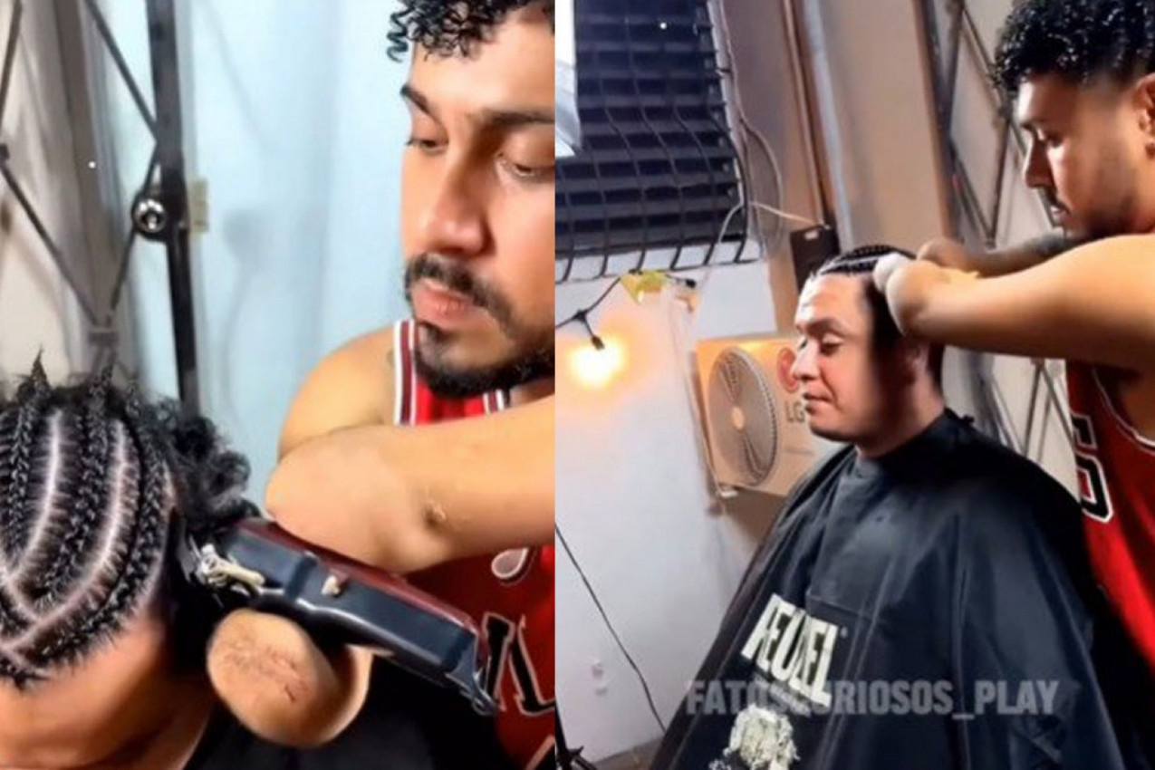 FRIZER BEZ ŠAKA UHVATIO MAŠINICU I OD KLIJENTA NAPRAVIO ČUDO: Video koji je obišao svet, ovo nije realno