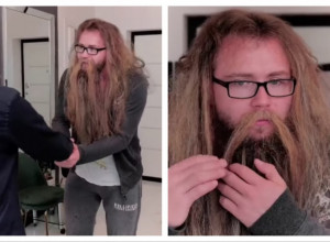 BIO JE ZAPUŠTEN KAO ROBINZON KRUSO: Iz frizerskog salona izašao kao frajer i po, žene trljaju oči! (VIDEO)