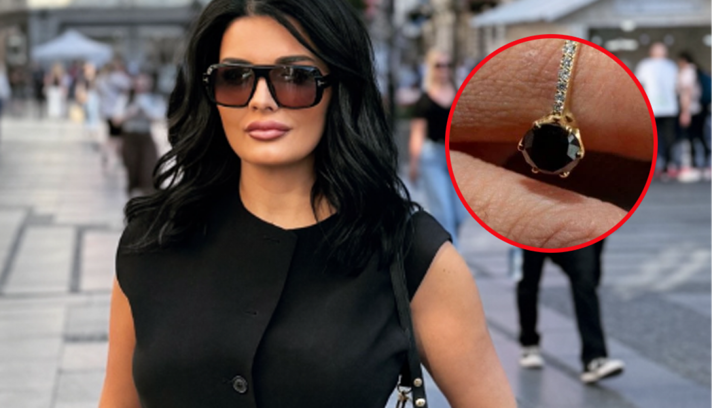 MILENA POPOVIĆ MAMI UZDAHE U PRIPIJENOJ HALJINI: Na ruci zasijao neobičan prsten i to na ovom mestu "Mnogo mi se dopao"