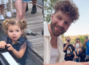 PRESLATKA DEVOJČICA GA JE ZAMOLILA DA ODSVIRA PESMU: Kad je zapevala sve je stalo - ljudi su je u šoku slušali (VIDEO)