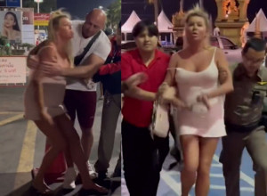 PIJANA BRITANKA IZAZVALA HAOS NA TAJLANDU - pokušala je da ima intiman odnos na javnom mestu, a tek onda je usledila drama! Slomio se stakleni sto, došla je policija!