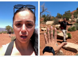 DRAMATIČNA SCENA USRED KANJONA! ŠETALA JE, A ONDA PRIMETILA DA JE NEKO UPORNO PRATI: Usledila je jeziva trka sve dok nije stigla do provalije - a tada je shvatila ko je on! (VIDEO)0