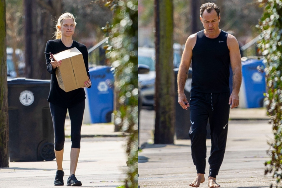 Džud Lo se opustio, snimljen bos na ulici, a ovo mu je supruga.