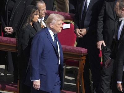 Melanija sa suprugom u Rimu