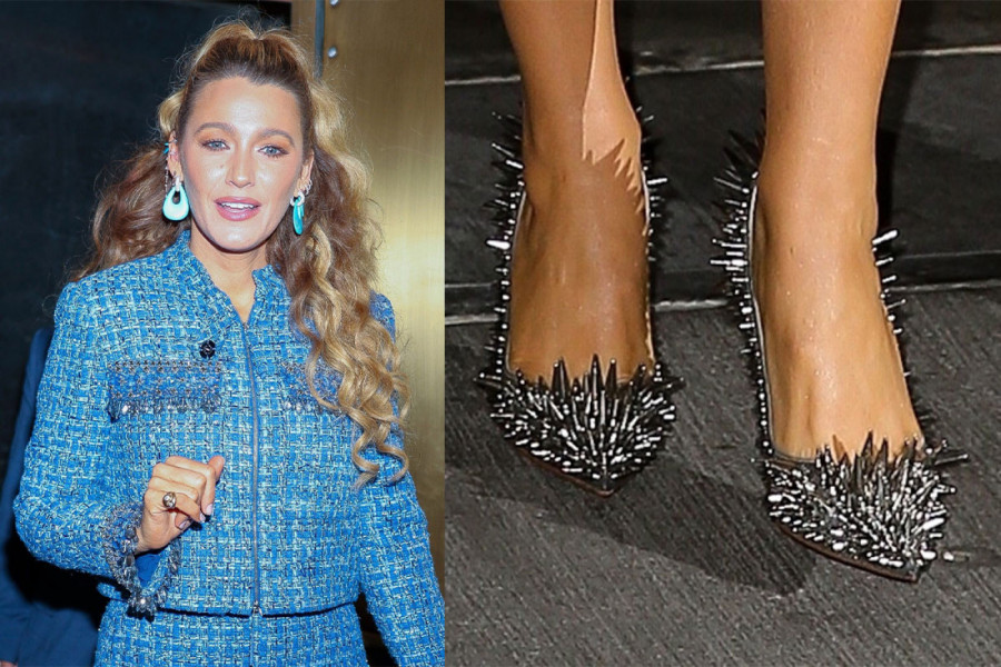 Da li biste nosile cipele kakve ima atraktivna Blejk Lajvli? Sigurno niko ne bi voleo da nagazi na njih - ovo su jež salonke, novi modni hit s bodljama!