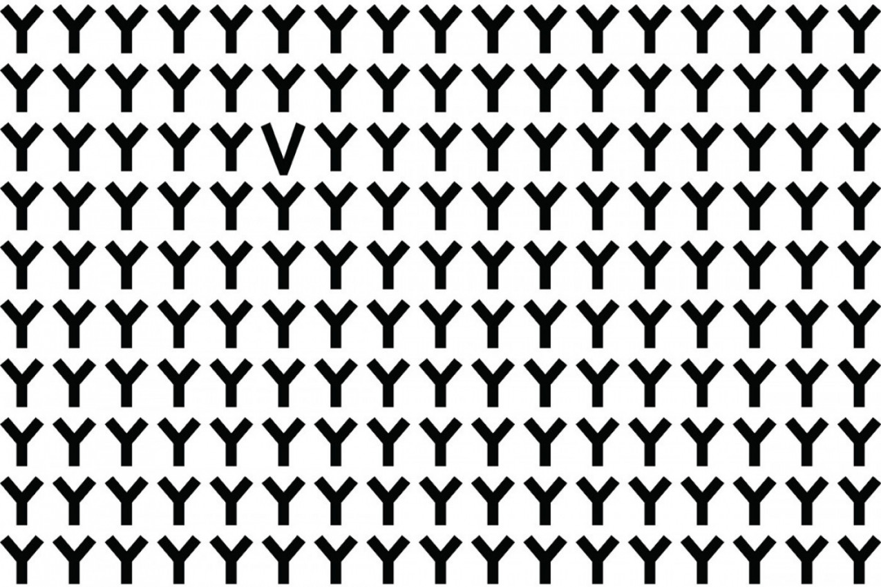 PAZITE, ZAVRTEĆE VAM SE U GLAVI! SAMO 3 ODSTO LJUDI MOŽE DA NAĐE SLOVO "V" ZA 6 SEKUNDI : Mozgalica koja će vas žestoko namučiti (FOTO)