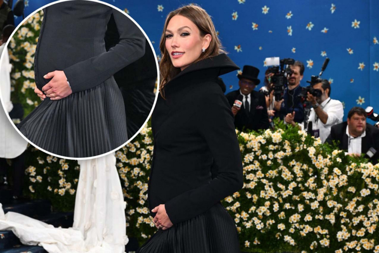 Nije Rijana bila jedina trudnica, i manekenka Karli Kros pokazala zaobljeni stomačić i potvrdila da je u drugom stanju na Met Gali 2025.