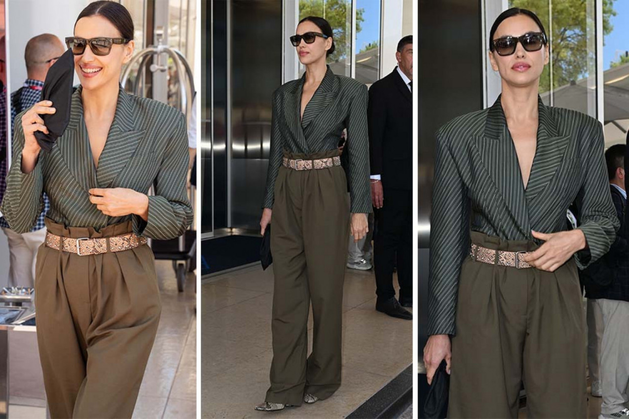 Čitav Kan gledao je u ovu lepoticu - Irina Šajk je u više nego interesantnom stajlingu napustila Hotel Martinez u kom odseda tokom Kanskog festivala i izazvala veliku pažnju.