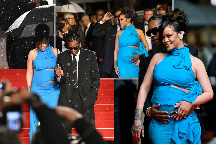 Rijana podržala dečka na Kanskom festivalu, svi gledaju u lepu trudnicu