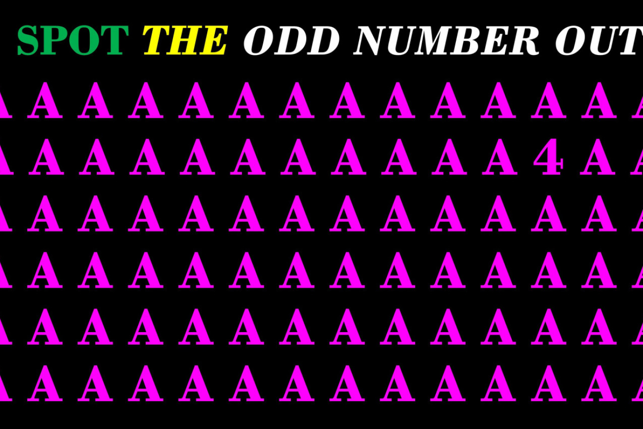 AKO ZA 5 SEKUNDI MOŽETE DA PRONAĐETE JEDINI BROJ 4, VI SPADATE U 3 ODSTO GENIJALACA! Proverite da li zaista imate snajperski vid (FOTO)