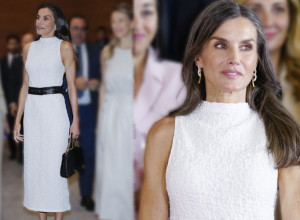 IZGUŽVANA HALJINA DOSTOJNA KRALJICE: Leticija zablistala u belom i poslala jasnu poruku!  (FOTO, VIDEO)