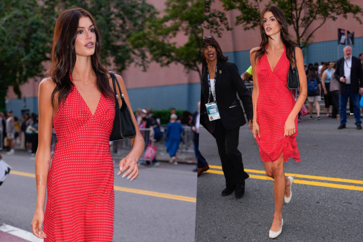 Manekenka Kaja Gerber bila je sa prijateljima na premijeri filma "Gonzo devojka“ u Njujorku, a izgleda kao klon svoje majke Sindi Kraford