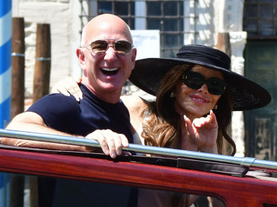 Loren Sančez i Džef Bezos nakon svadbe 