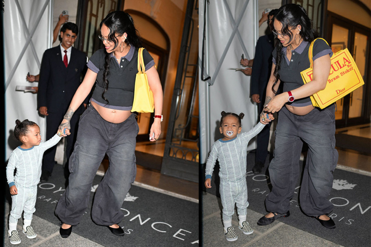 Rijana stigla sa sinom u Pariz