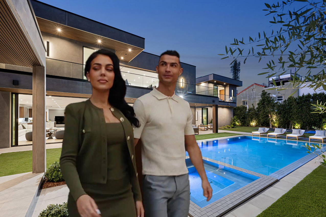 OVAKO IZGLEDA LUKSUZNA VILA GEORGINE I RONALDA: Supruga fudbalera se u njoj izgubila, prostorijama dominira boja koja nikad ne izlazi iz mode