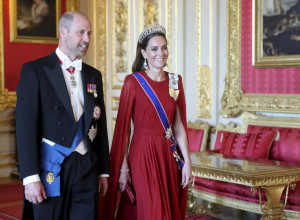 BRIŽIT MAKRON ZASENILA KRALJICU NA SVEČANOJ VEČERI: Šta se jelo i pilo na britanskom dvoru i zašto svi pričaju o haljini Kejt Midlton! (FOTO GALERIJA)