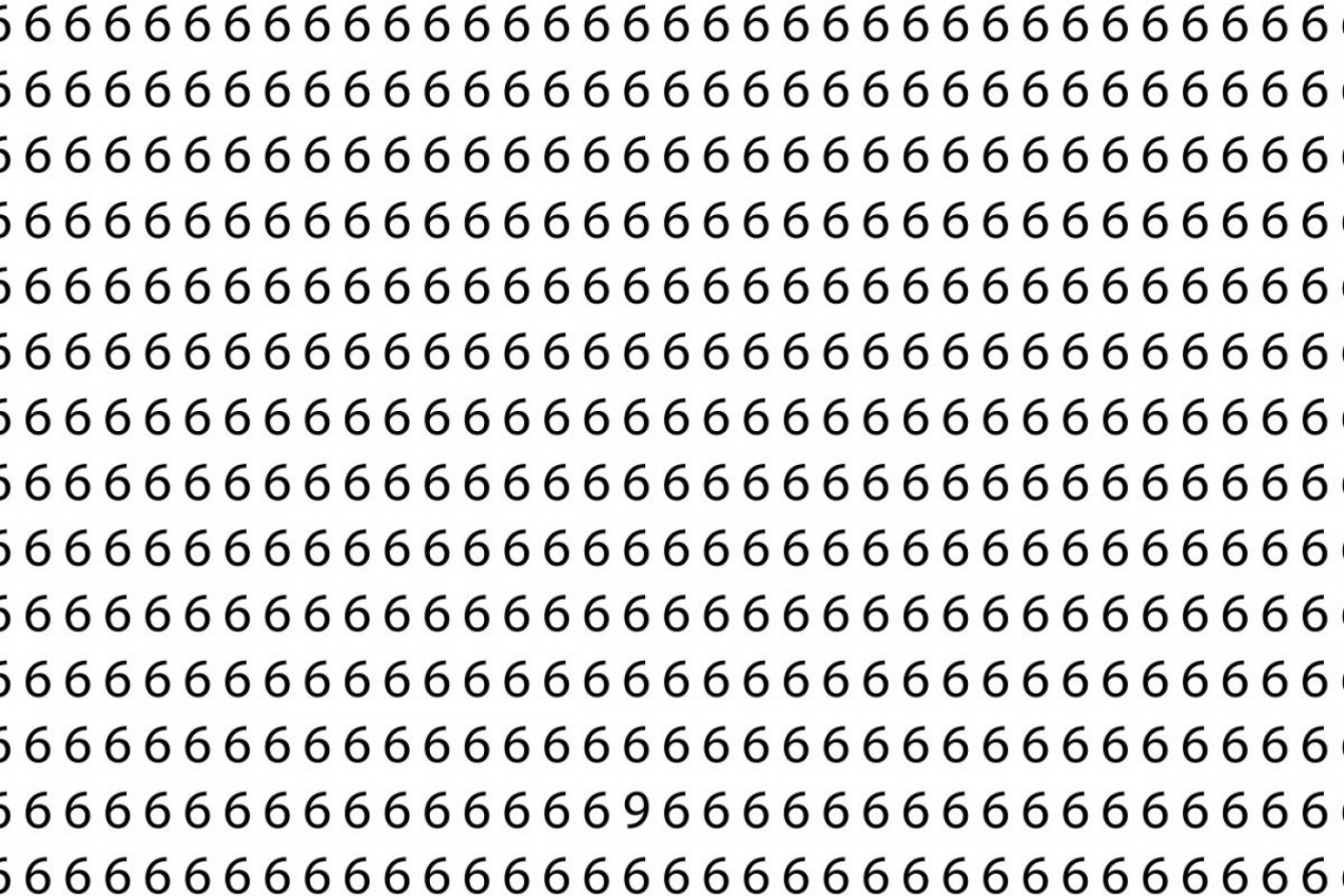 OFTALMOLOG VAM NE TREBA AKO MOŽETE DA NAĐETE JEDINU DEVETKU ZA 16 SEKUNDI: Samo 3 odsto ljudi može da reši ovaj zadatak (FOTO)