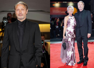 Glumac Mads Mikelsen sa suprugom na 82. Venecijanskom filmskom festivalu
