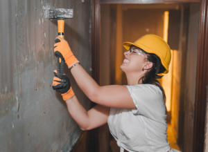 JEZIVI ZVUCI DOLAZILI SU IZ ZIDA: Odlučila je da ga razbije, bila je zatečena "gostima" koje je tamo zatekla! (FOTO, VIDEO)