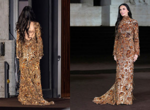 Demi Mur zablistala u legendarnom Gučiju: Haljina koja je pokorila Nedelju mode u Milanu