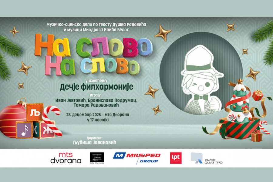Zbog velikog interesovanja, novi termini spektakla “Na slovo, na slovo” 23.11. i 28. 12. u mts Dvorani