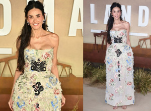 DEKOLTE Demi Mur u prvom planu: Cvetnoj haljini nema mane, a u njoj slavna glumica izgleda još MLAĐE
