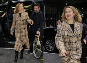 Glumica Kejt Hadson u Njujorku pokazala kako izgleda elegancija u kariranom kostimu