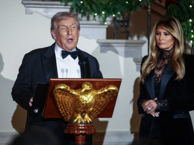 Melanija se pojavila u elegantnom večernjem izdanju koje je savršeno odgovaralo svečanom tonu Congressional Balla