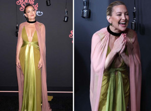 Kao morska sirena: Glumica Kejt Hadson izgledala je zanosno na premijeri filma "Song Sung Blue" u Njujorku