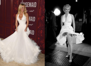 Tanak struk i bujne grudi: Sidni Svini na premijeri filma "The Housemaid" kao kopija Merilin Monro