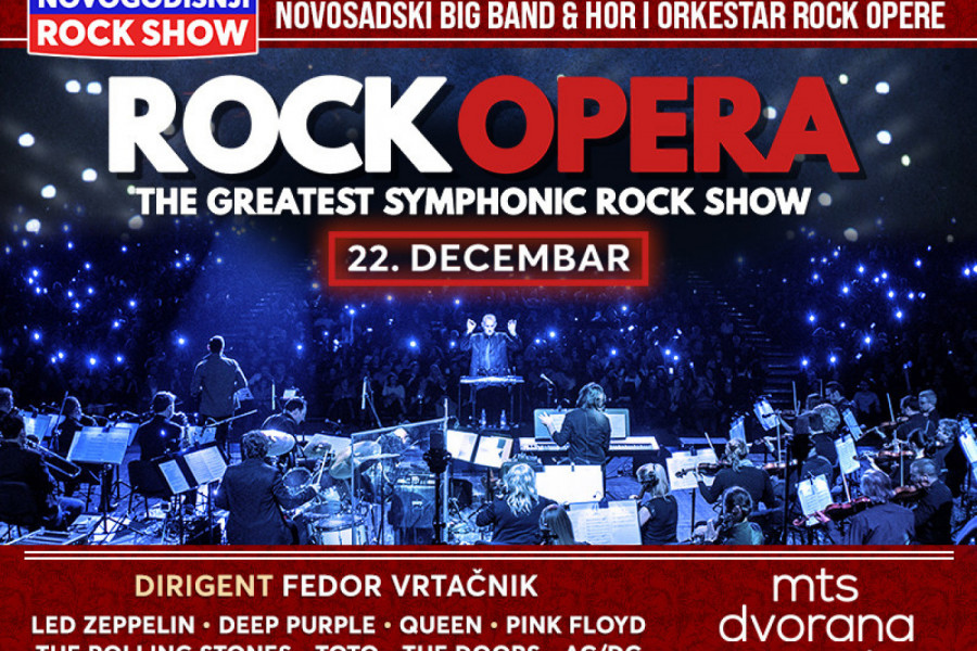 ROKENROL NA DRUGAČIJI NAČIN! Novogodišnji rock show "ROCK OPERA"