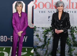 Holivudska ikona Džejn Fonda je dokaz da sako nije samo komad tkanine, već i moćno sredstvo da pokažete stav, harizmu i šarm