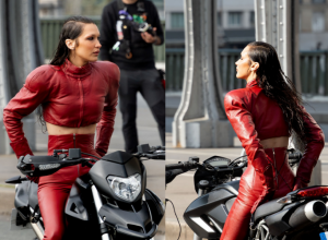 Bella Hadid očarala Pariz u vatrenom bajkerskom izdanju