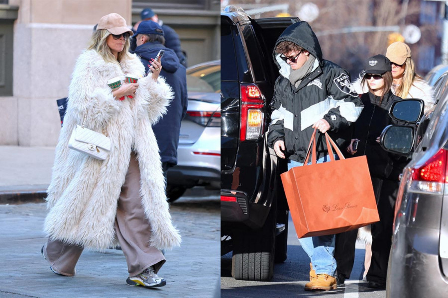 Manekenka Hajdi Klum uživa u božićnom šopingu sa porodicom
