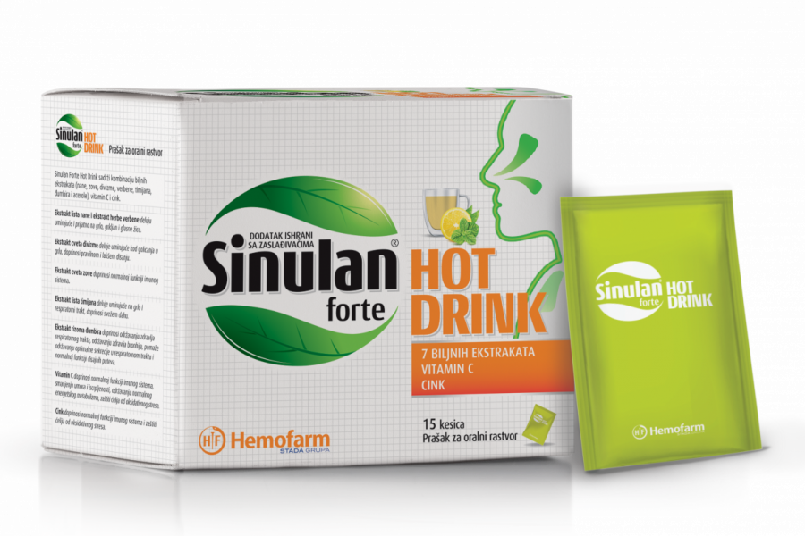 Prirodno olakšanje za disajne puteve i jačanje imuniteta – Sinulan Forte Hot Drink i Sinulan Forte Junior