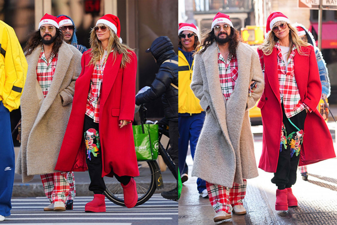 Manekenka Hajdi Klum prošetala u pidžami Njujorkom