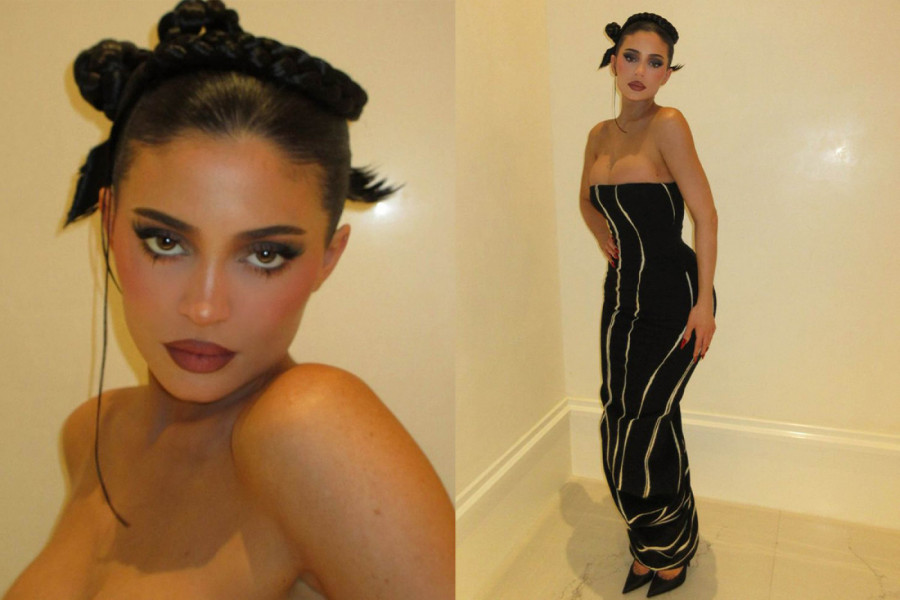 Kajli Džener zablistala na božićnoj zabavi u haljini starijoj od nje - vintidž joj stoji savršeno