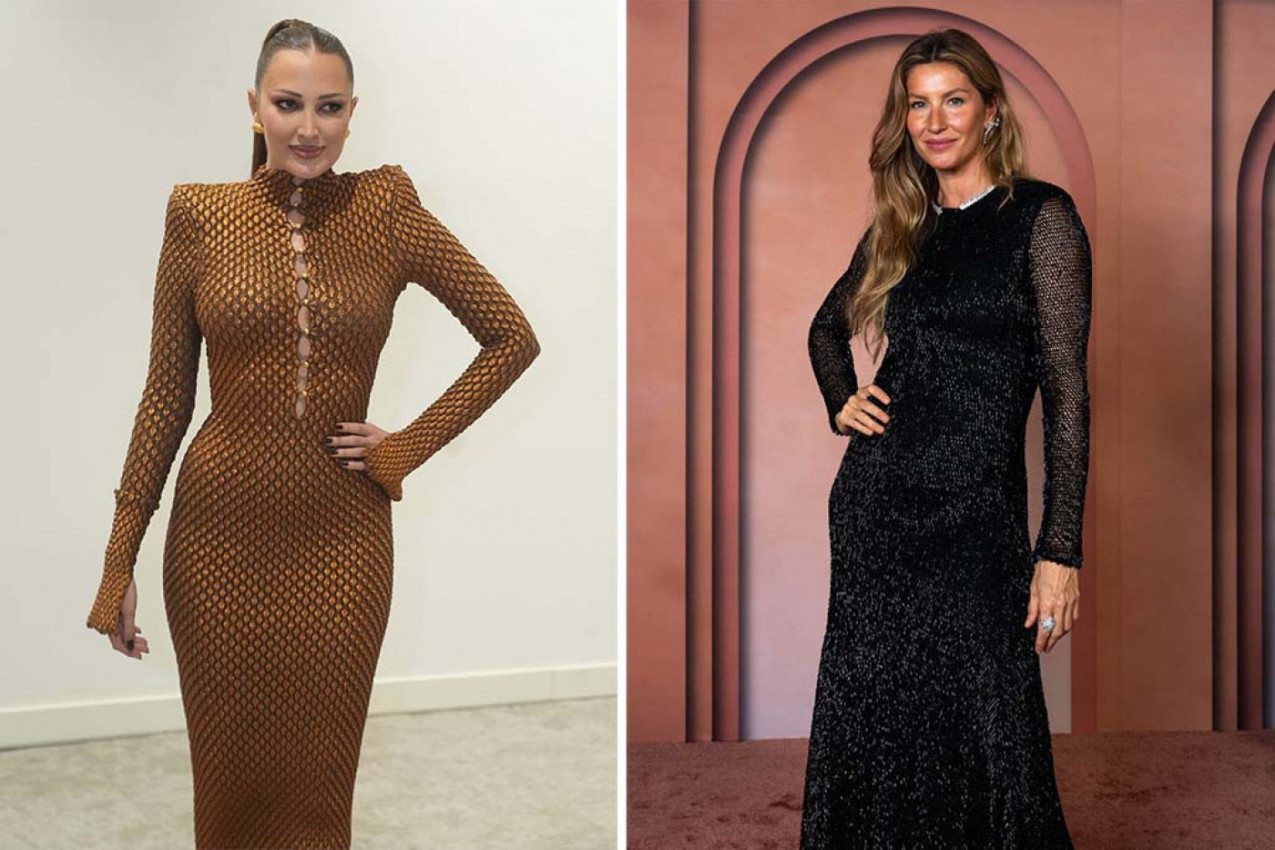Aleksandra Prijović i Žizel Bundšen u istoj haljini: Od cene će vam se zavrteti u glavi, a obline su im na izvolte (FOTO)