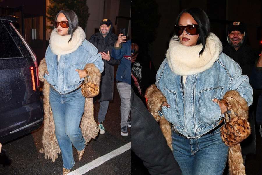 Rijana u teksasu i krznu: Ulica Njujorka postala modna pista