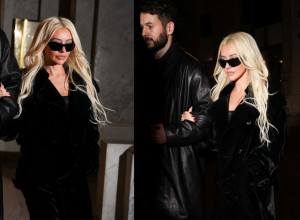 Pevačica Kristina Agilera ni u crnoj elegantnoj kombinaciji nije izbegla znatiželjne poglede u Parizu