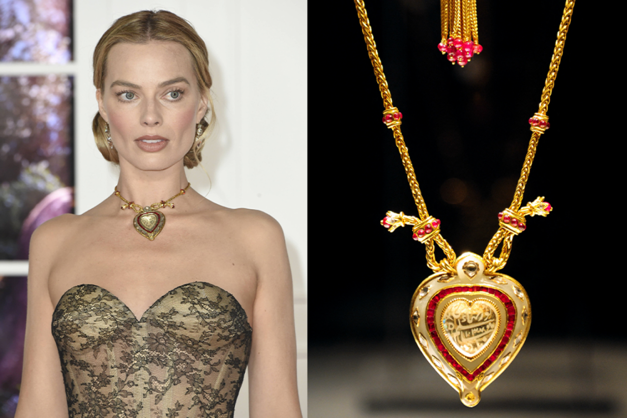 Margo Robi zablistala na premijeri "Orkanskih visova" noseći čuvenu ogrlicu Elizabet Tejlor, vrednu 8 miliona dolara