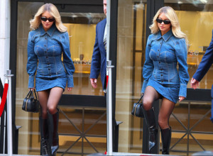 Sidni Svini u džins haljini i visokim čizmama: Kombinacija koju retko ko može da iznese