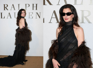 Crna kraljica večeri: En Hatavej zasenila sve na Ralph Lauren reviji