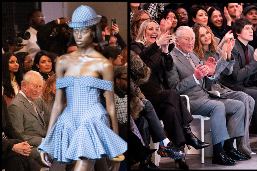 Čarls Treći u prvom redu na London Fashion Week: Uz Stelu Makartni podržao kolekciju Tolu Koker i privukao sve poglede elegancijom