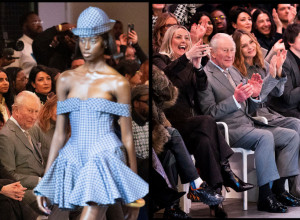 Čarls Treći u prvom redu na London Fashion Week: Uz Stelu Makartni podržao kolekciju Tolu Koker i privukao sve poglede elegancijom