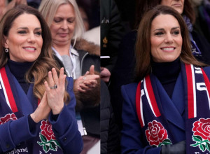 Kejt Midlton zablistala na tribinama dok je bodrila engleske ragbiste - ponovo pokazala besprekoran stil