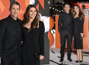 Kristijan Bejl sa suprugom Sandrom Sibi Blažić na premijeri filma "Nevesta" (The Bride) u Londonu